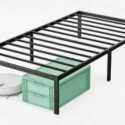 XL Twin Bed Frames Metal With Space For Storage Underneath