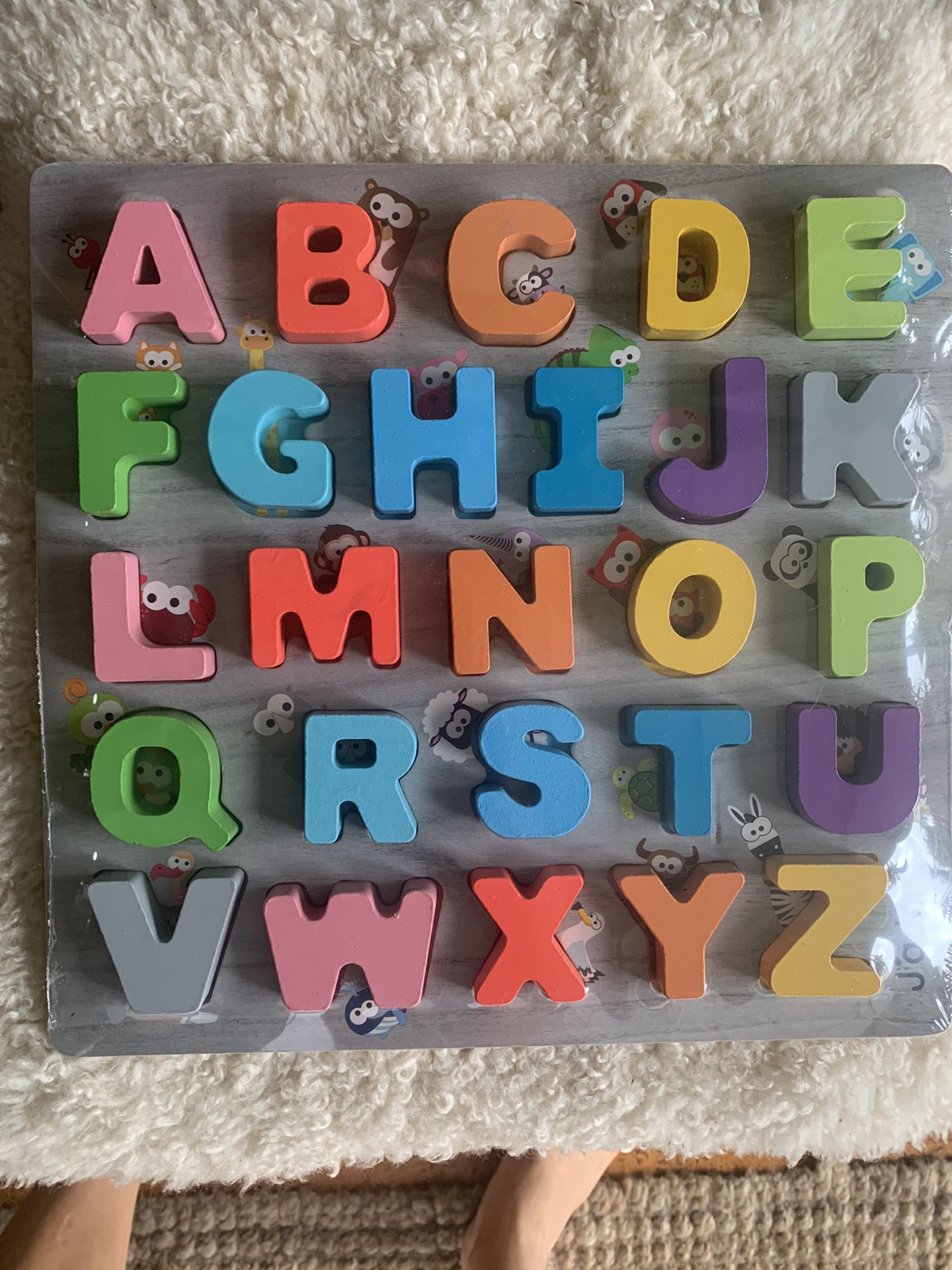 Brand New Non Toxic Wooden Puzzle Alphabet 