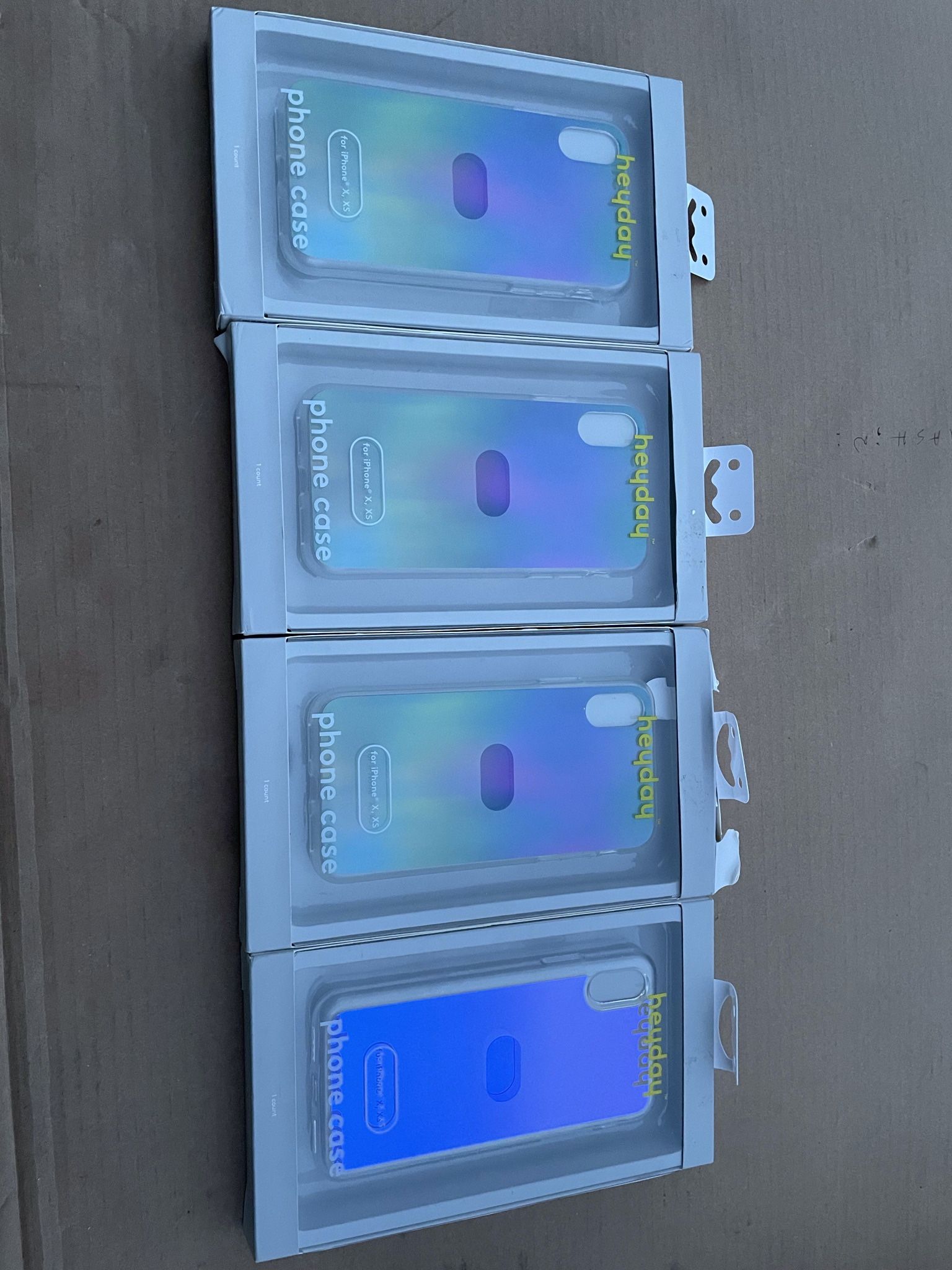 Brand new Heyday Apple iPhone X/XS/XR/XS silicone case-ombre.