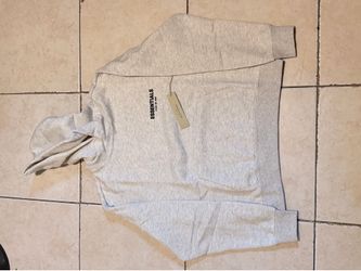 Light oatmeal essential hoodie