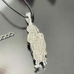 Sterling silver Saint Jude San Judas pendant 925