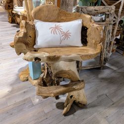 Bar  Teakwood Chair With Footrest