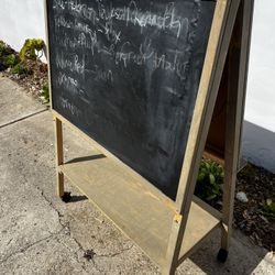 Chalk Board On Wheels