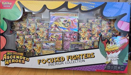 Pokémon Mega Evolution Ascended Heroes Focused Fighters Premium Collection