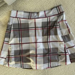 Women’s Size 4/6 Running Plaid  Skirt Skort 