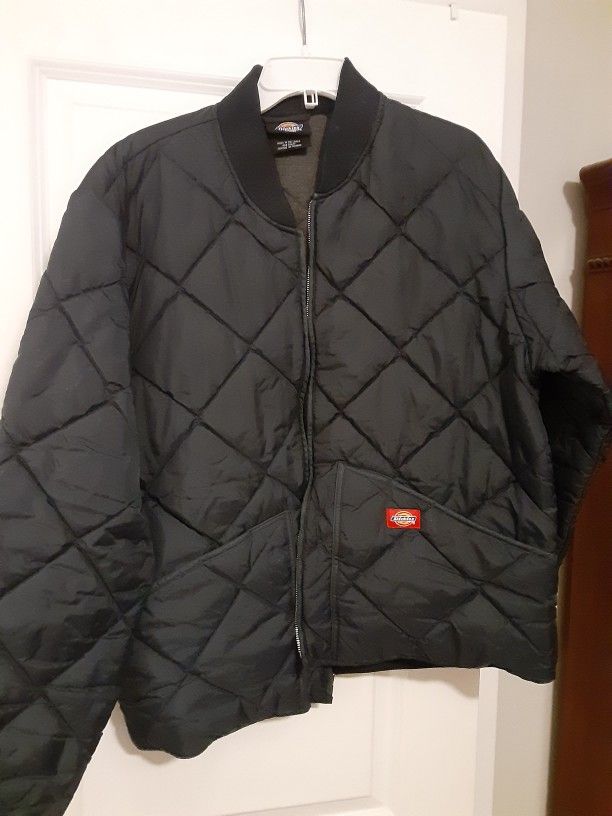 Unisex Dickies Navy Blue Bomber Coat Jacket Large