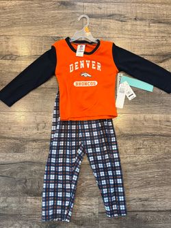 Denver Broncos pajamas size 4t NWT
