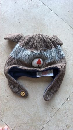 Baby Boden Teddy Baby Beanie with Ears 2-3 years