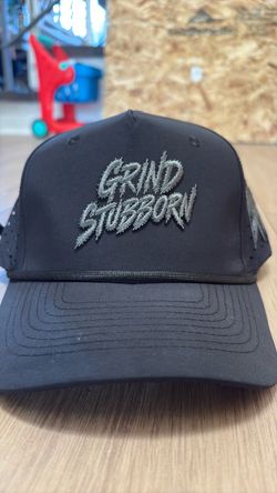 Grind Stubborn Black Snapback Hat