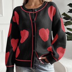 Heart Cardigan Sweater-New!