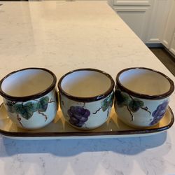 Plant Holder For 3 Plants And A Tray