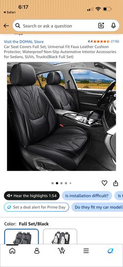 Full set Car Seat Cover Universal fit