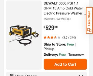 Dewalt pressure washers 2 of them diffrent psi