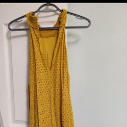 Zara yellow dress 