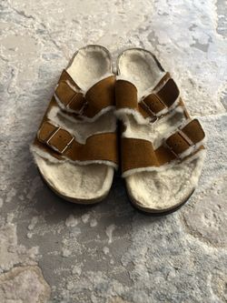 Brown Birkenstock Sandals shearling