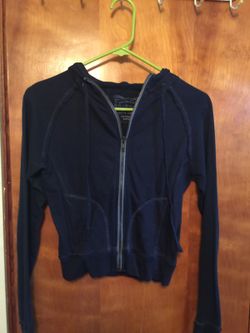 Navy zip up hoodie
