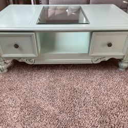 Light Blue Coffee Table 