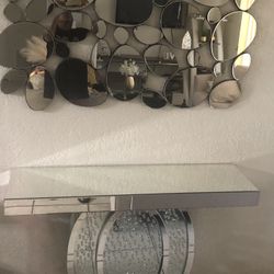 Console Table And Mirror 