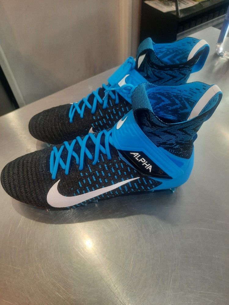 Nike Alpha Menace Elite Carolina Panthers Blue Football Cleats