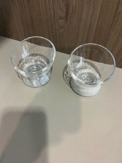CB2 marble glass snack bowls
