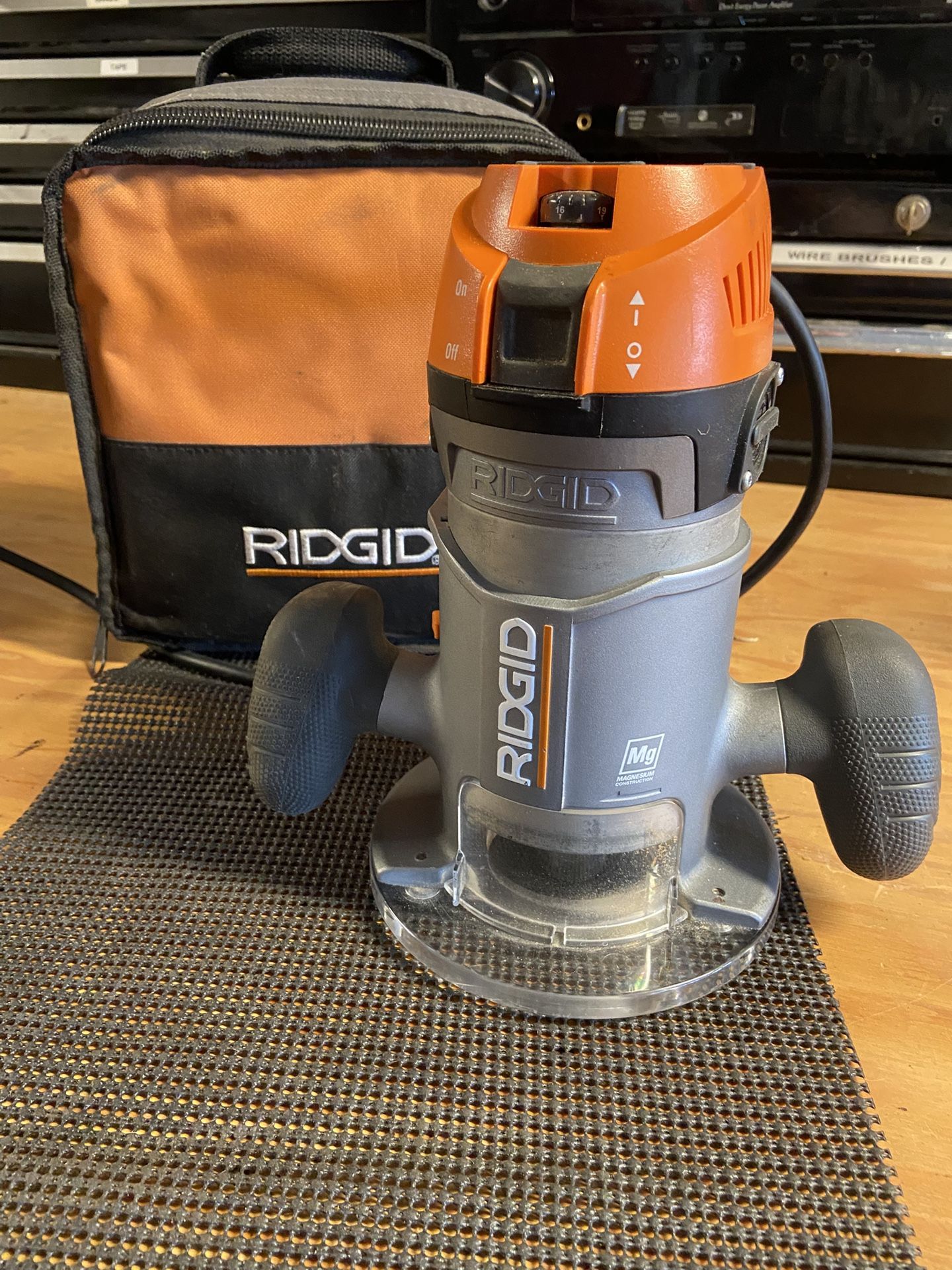 Rigid Corded Router with Bits