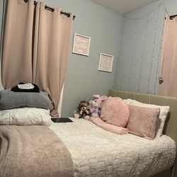 Full Size Cream Bed Frame (Only the bed frame)