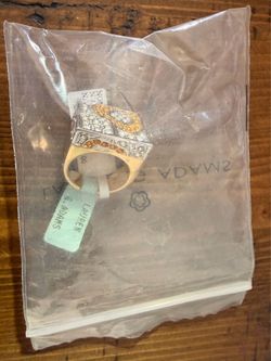 Size 7 Gold CZ Ring