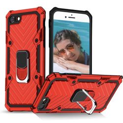 iPhone 7/iPhone 8 Case, Compatible with iPhone 7/iPhone 8 Cases, Phone Case with Metal Kickstand, Durable Lightweight Shockproof Cover-Red
