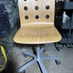 Wood Rotating Office Chair