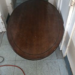 Round Wooden Dining Room Table 