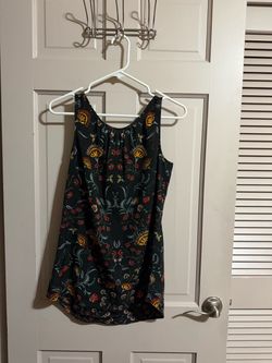 Cabi Blouse Top Womens XS Sleeveless Tank Tie Back Floral Legend 3621 Size Small