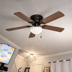 42” Bronze Ceiling Fan with Light – $40 – Great Condition