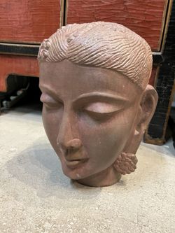 Antique Store moving, Stone Carved Head 