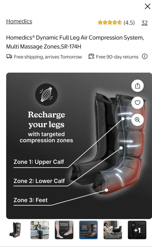Full Leg Air Compression System Multi Massager