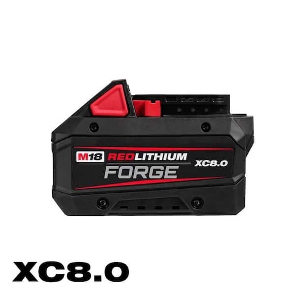 New M18 18V Lithium-Ion REDLITHIUM FORGE XC 8.0 Ah Battery & rapid battery charger