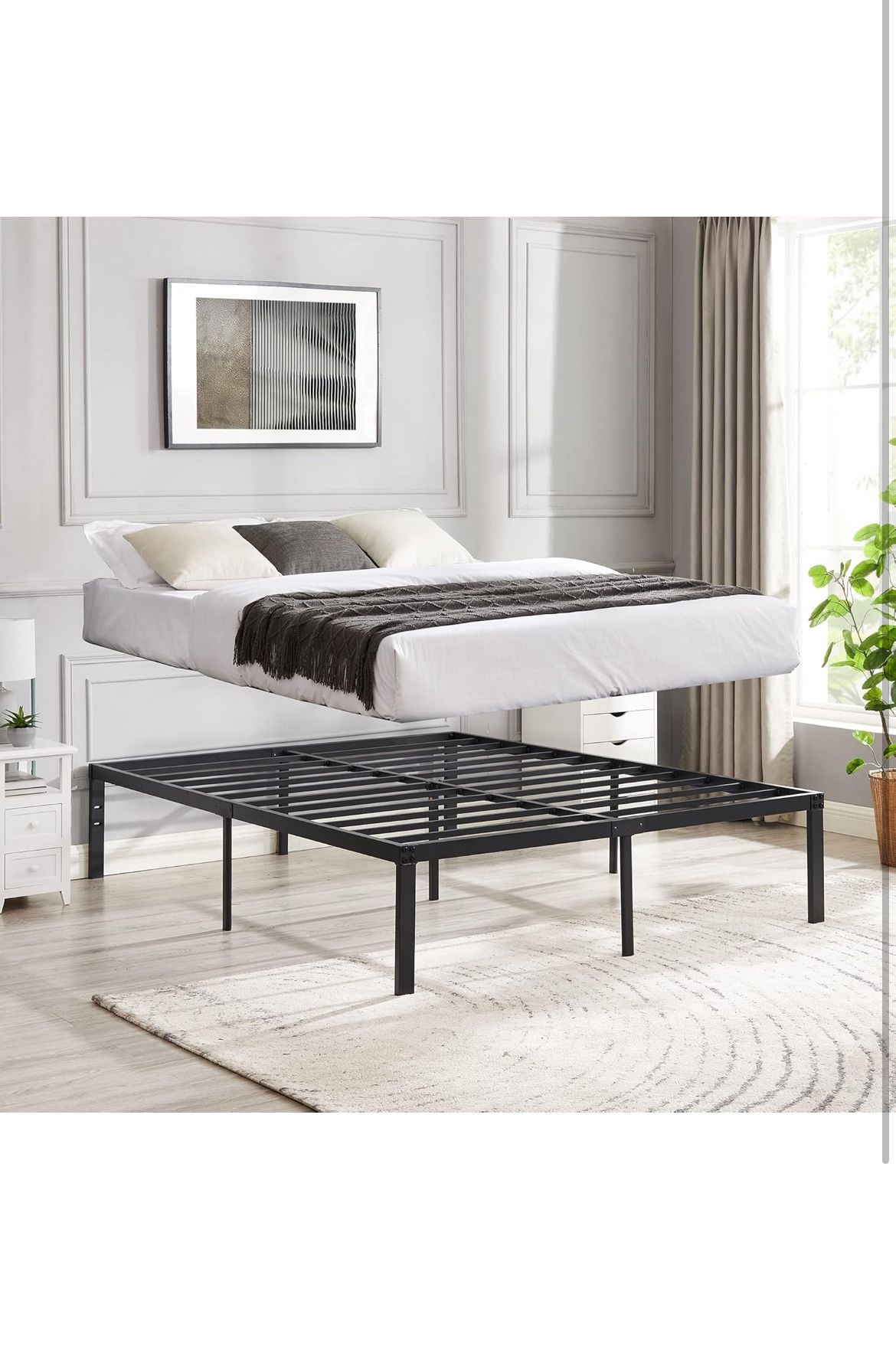 Full Size Metal Platform Bed Frame. Also available in king, queen and twin - new in box