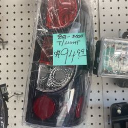 88–99 Chevy Truck Tail Lights in stock on sale Headlights Parking Lights All On Sale