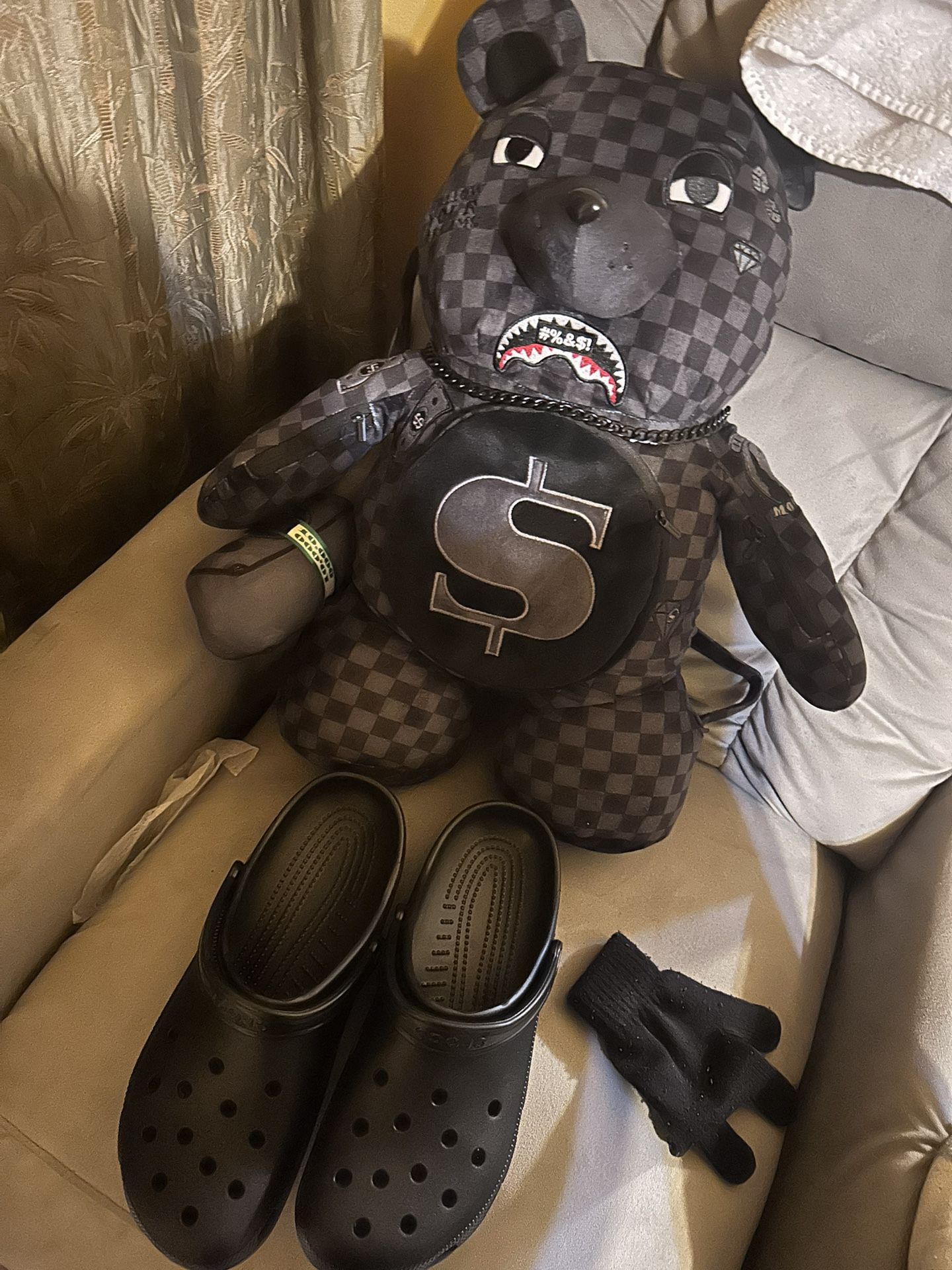 Sprayground Censored Black Bear Plus Backpack