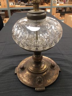 Antique Signed Oscar Bach lamp base