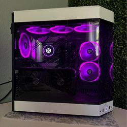 WHITE CYBERPOWER RTX 4070 PC!!