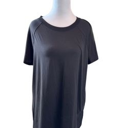 New Tek Gear Women’s Active Black Tee Shirt Sleeve Size Large