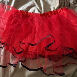 Red Tutu Kid Size Small 