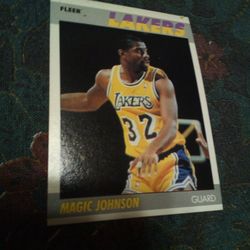 Vintage basketball /magic Johnson 1987 fleet / Lakers /card # 56 of 132
