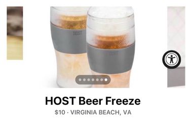 HOST Beer Freeze Cooling Cups Set of 2