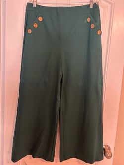 Versona women’s trousers, size XL, rich green color.