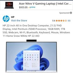 HP 22-in All-in-one Desktop Computer 
