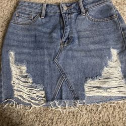 Pacsun Jean Skirt