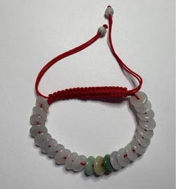 Hand weaving Adjustable Bracelet Red Cord