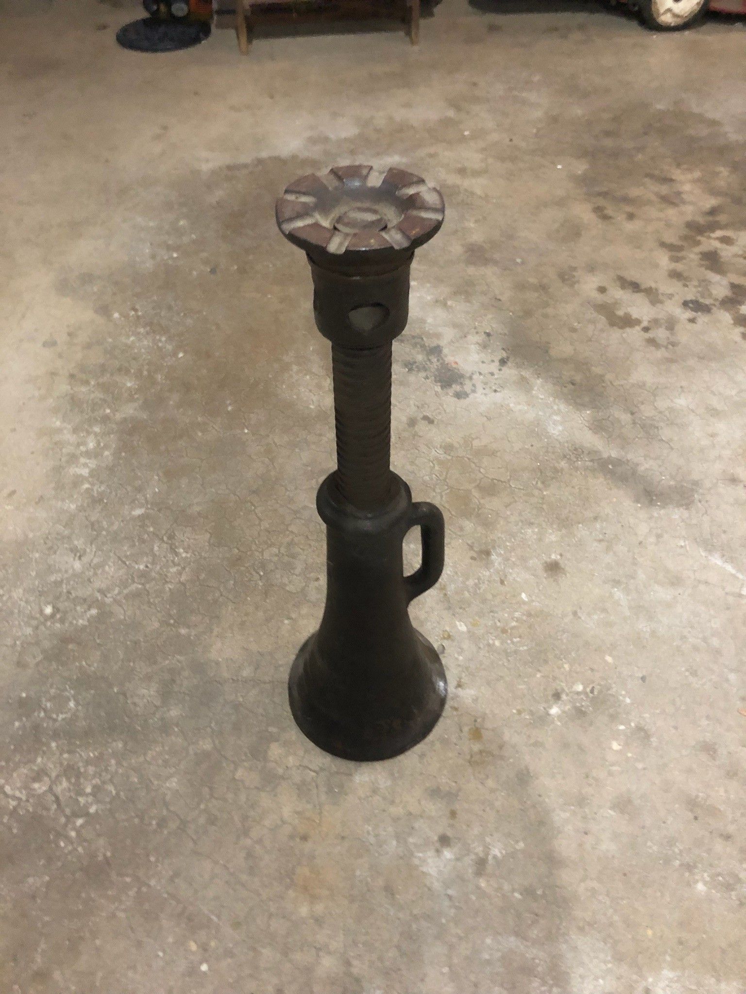 Vintage Car Jack Stand, antique screw jack