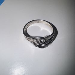 Sterling Silver Wave Ring 